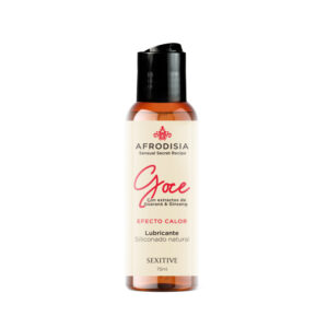 Lubricante Siliconado Natural Afrodisia Goce - Efecto Calor 75ml