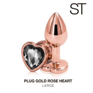 Rose Steel Anal Plug Large