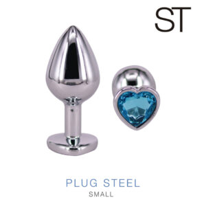 Plug Perla Corazon Celeste Small